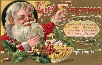 Guia de postais de natal vintage