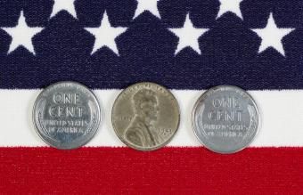 Centavos de aço da segunda guerra mundial dos Estados Unidos