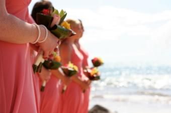 Vestidos de dama de honor para una boda en la playa