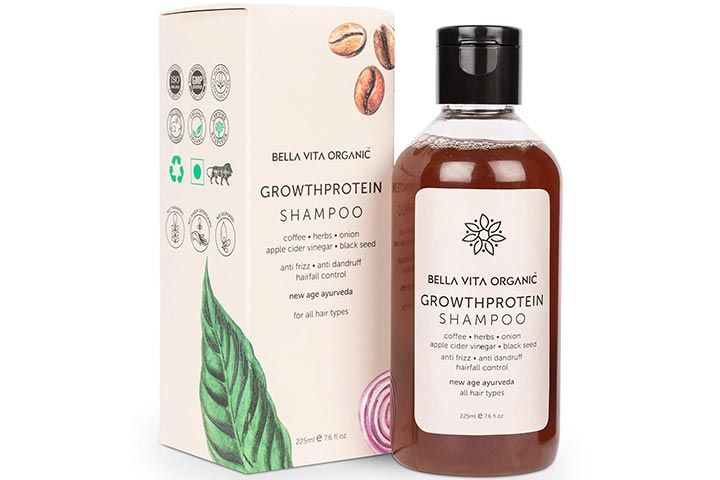 Shampoo de proteína de crescimento orgânico Bella Vita