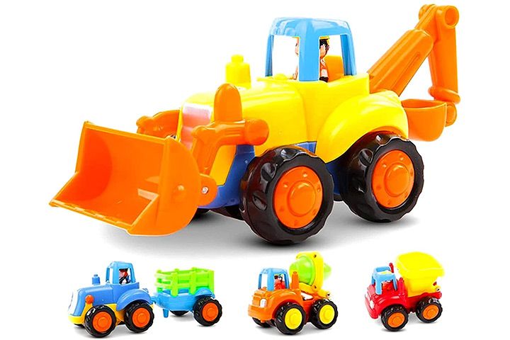 GoStock Cars Funzionate à Friction Push and Go Toys