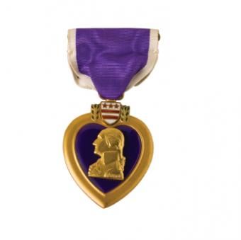 Медаль с лилаво сърце