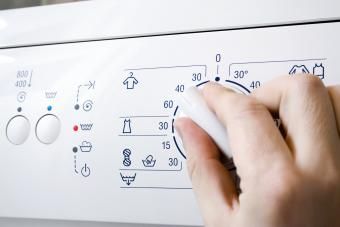 Manopola di temperatura in a lavatrice