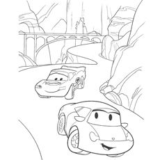 Lightning McQueen-ն անցնում է ժայռերի գունազարդման էջով