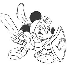 Desenhos para colorir Mickey vai salvar o dia