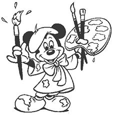 desenho do Mickey Mouse para colorir