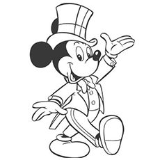 Desenhos de Mickey mouse como mágico para colorir