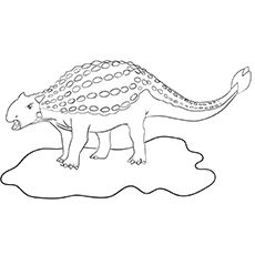 Amaphepha ombala we-Ankylosaurus Dinosaur