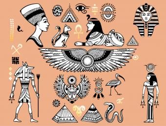 Simbuli egiziani pupulari