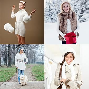 Príklady žien, ktoré nosia biele