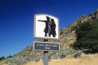 Lewis en Clark Trail verkeersbord