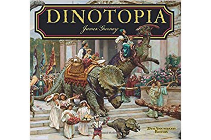 Dinotopia tanah yang terpisah dari waktu oleh James Gurney, 9-12 tahun buku dinosaurus untuk anak-anak
