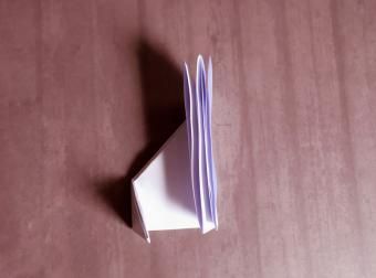 origamio vilkas 4 žingsnis