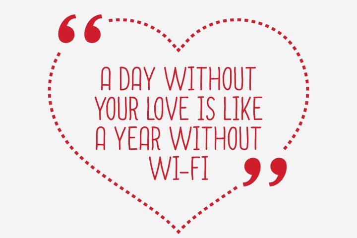Amor e wifi, citações engraçadas de relacionamento