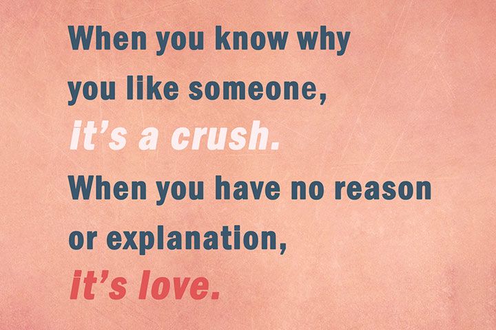 Esmagamento vs amor, citações de relacionamento